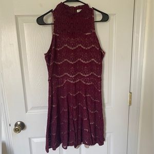 LOVE FIRE WOMENS LACE DRESS SIZE L